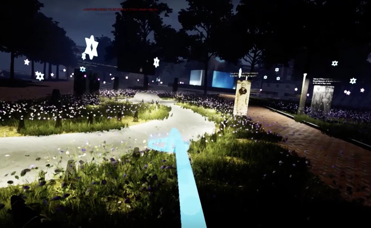 Virtual Memorial VR scene
